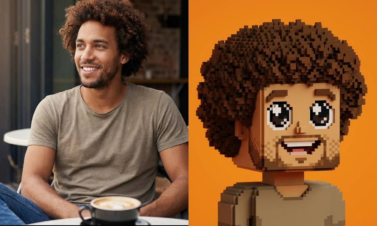 Photo-realistic scene rendered from a text prompt